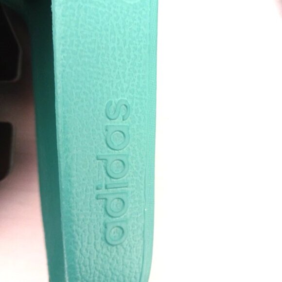 Adidas Adilette Aqua Men's Slide -Sandals Size 12 Teal New Tags + Free Socks - Picture 5 of 9